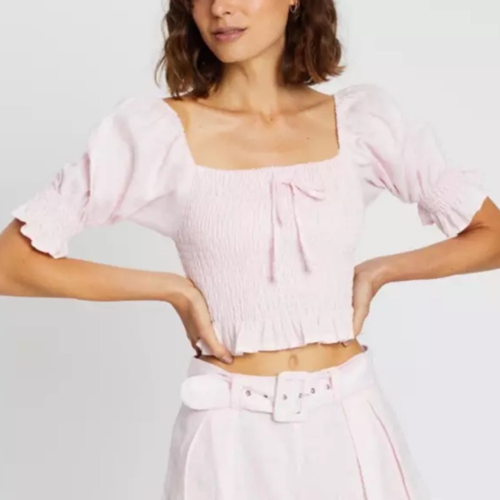 FAITHFULL THE BRAND Lenora linen top